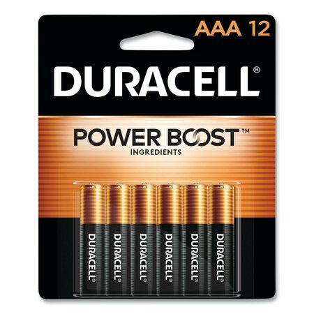 DURACELL Power Boost CopperTop Alkaline AAA Batteries, 12PK MN24B12BCD